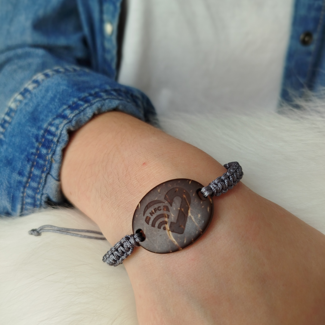 Браслет пам'яті з "NFC серцем-життя"#65b7b90b6274fda100d2c38f